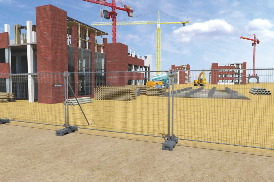 Anti-Climb Temporary Fence Panel - 6'6" Tall x 11'6" Wide - Image 4
