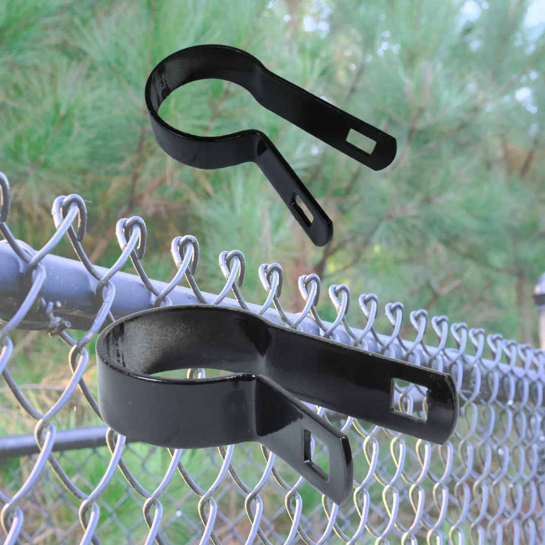 1-5/8" Black Tension Band [14 Gauge] For Chain Link Fences - Image 5